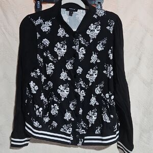 Floral Black Jacket by Torrid